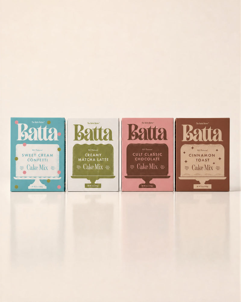 Batta all-natural cake and frosting mixes - gourmet gifts for bakers, moms, foodies